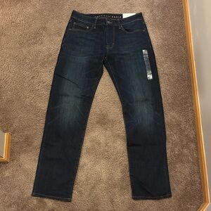 American Eagle Outfitters Men's Navy Straight Jeans